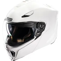 Icon Threshold Solid, Modularhelm - Weiß - XS