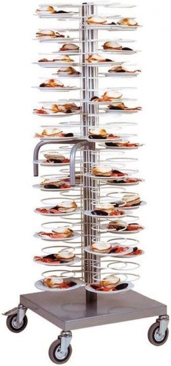 Forcar Carrello Portapiatti per 96 Piatti 70 x 70 x 175 cm