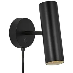 Nordlux Wandstrahler MIB 6, GU10, IP20, schwenk-/drehbar, schwarz NORD-61681003