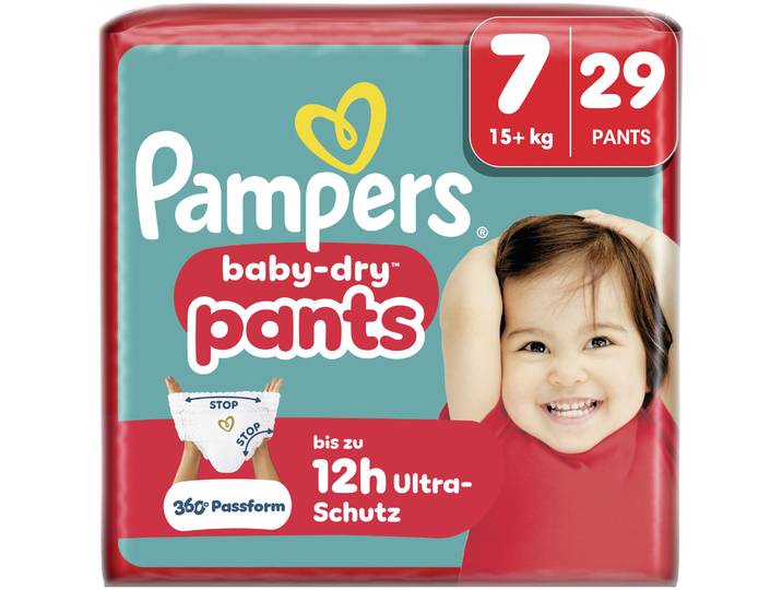 Pampers Baby Dry Pants Windeln Gr.7 Extra Large 15+kg 29 Stück