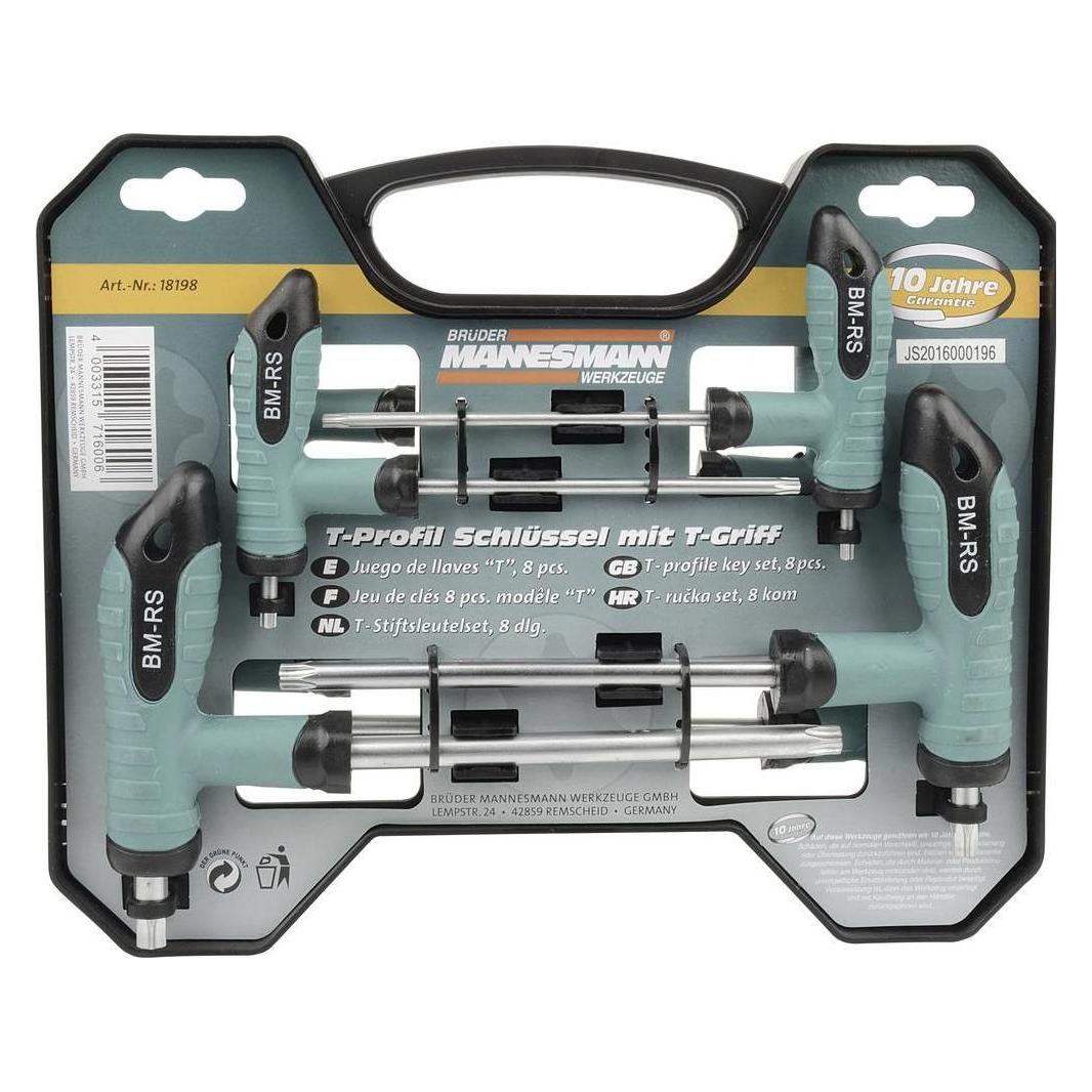 Mannesmann Werkstatt Schraubendreher-Set (TX) (M18198)