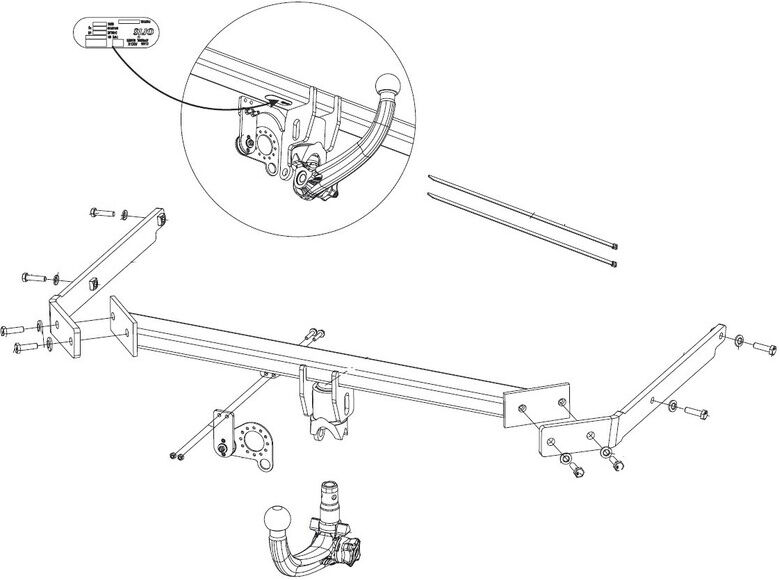 Attelage Ford FOCUS (Cabriolet 09/06-) RDSOV + faisceau universel 7 broches