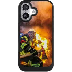Nivocase Hülle für Apple iPhone 17 Handyhülle NIVOcore Case Schwarz Feuer Feuerwehr Lebensretter (Apple iPhone 17), Smartphone Hülle, Schwarz