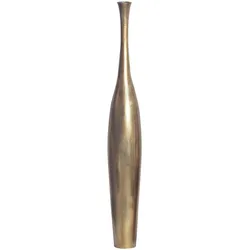 BODENVASE EBRO, Aluminium, handgefertigt, Gold, Ø 14 x 100 cm