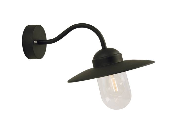 NORDLUX Wandlampe aussen Luxembourg Schwarz Metall B 26 cm IP54