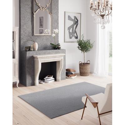 Teppich "MELLOW, Made in Belgium", grau, B:200cm H:19mm L:290cm, Polyester, PRIMAFLOR-IDEEN IN TEXTIL, Teppiche, Teppich, Uni Farben, weicher Flor, waschbar
