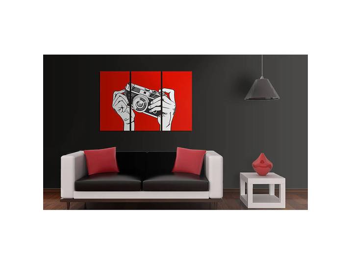 Bild A Photographer Leinen Rot 60 x 40cm