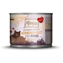 MjAMjAM - Duett 190g MjAMjAM Katze Sparpaket 12x190g DUETT HühnchenFilet mit Pferd