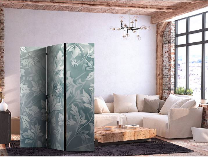 Paravent turquoise 2 faces Autres Noir 135 x 172cm