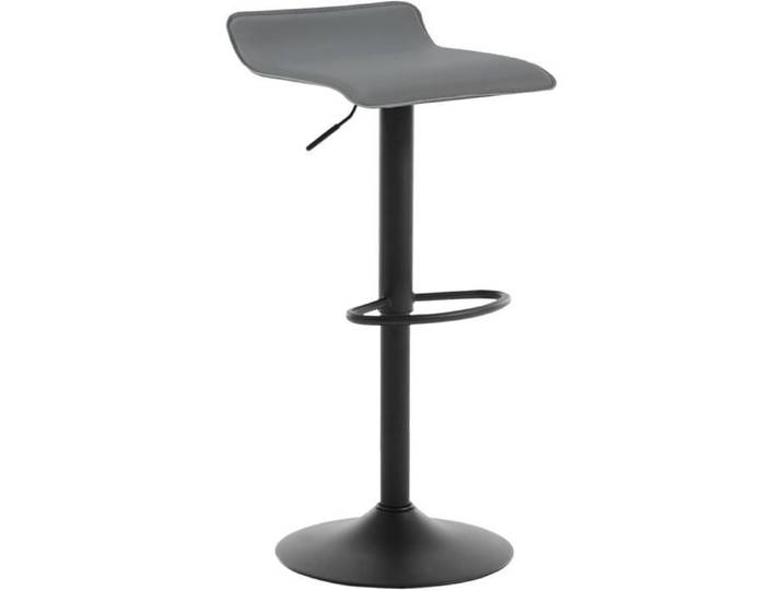 WOLTU 1 x Tabouret de Bar réglable en Hauteur Rotatif à 360 Dégrées Gris