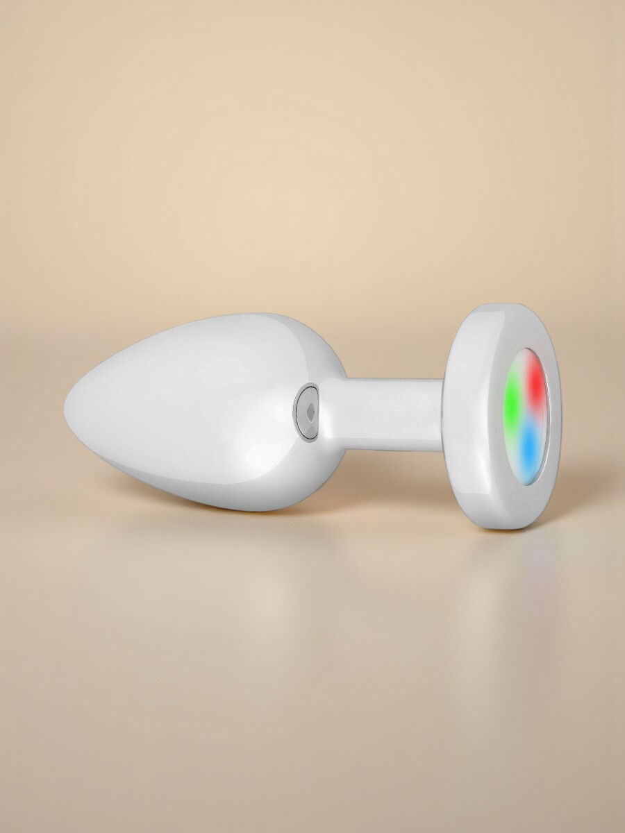 Easytoys Anal Collection Plug anal large avec lumière LED argenté