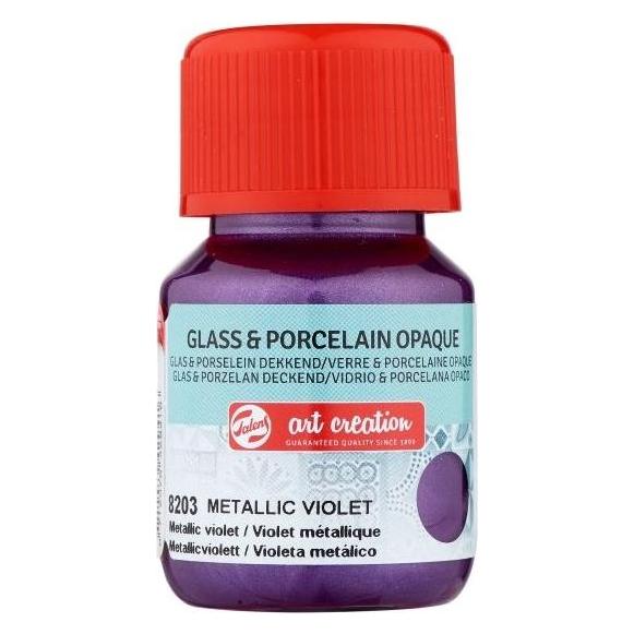 Talens Glass & Porcelain Opaque Bottle Metallic Violet 8203 (30 ml) (ROY-410382030)