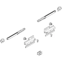 Vitris, Zubehör Türbeschlag, Zubehör-Set Portavant M50/M80 GLAS