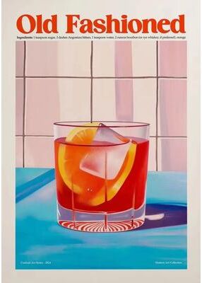 Inspire Select Aperol Spritz Cocktail Canvas Wall Art Italian Pizza, Wine & Negroni Kitchen Poster ct849 19.7 X 27.6 In unframed
