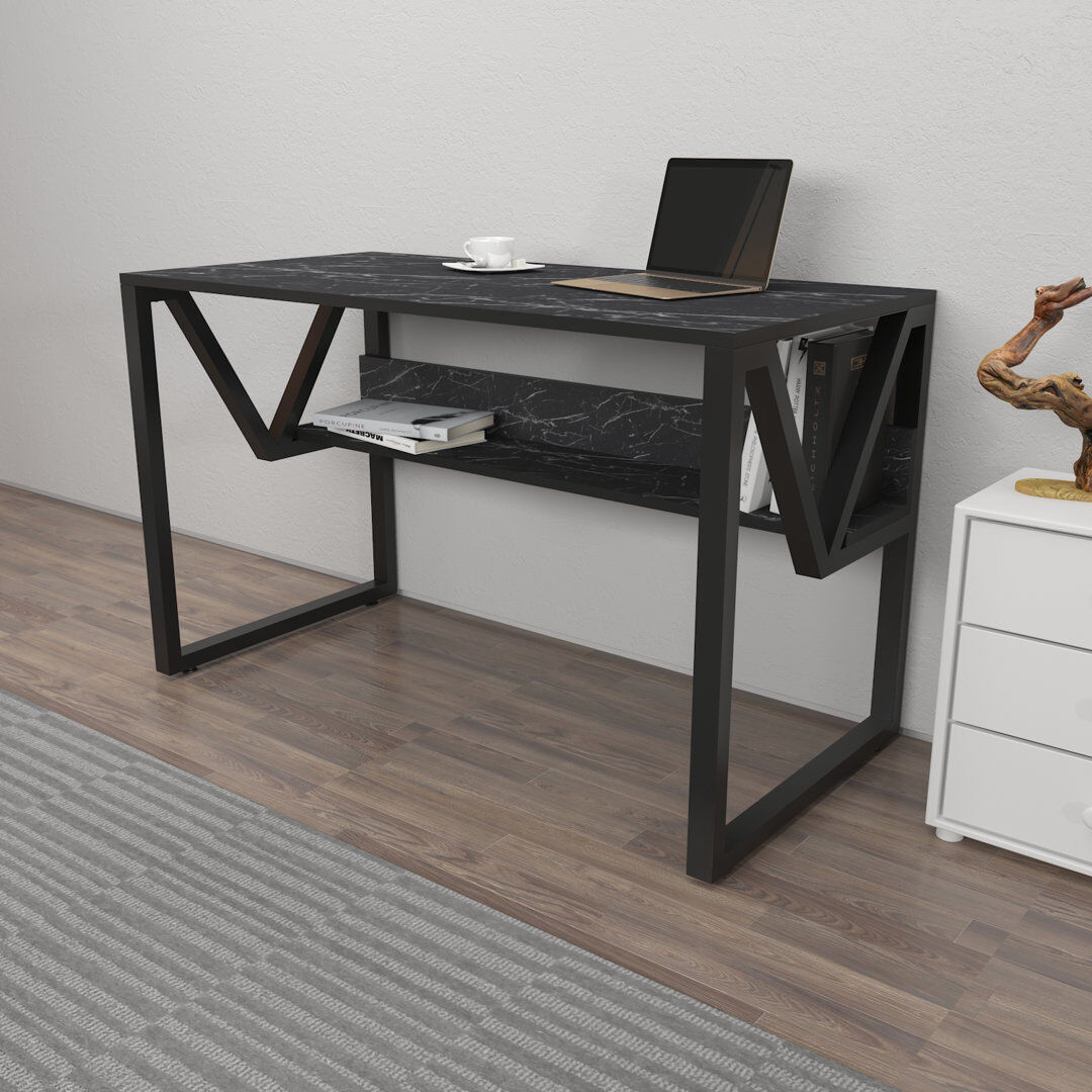 Fairmont Park Lona 120Cm W Rectangular Computer Desk Green/Black