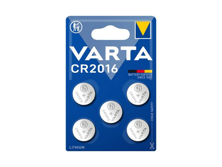 Varta Knopfzellenbatterie Electronics CR 2016