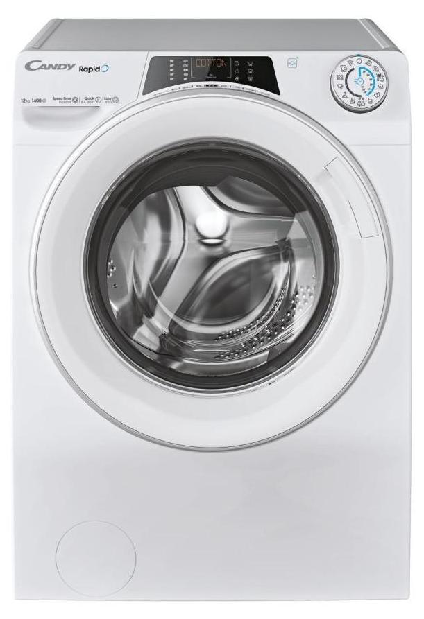 Candy RapidÓ RO14126DWMST-S, Frontlader, 12 kg, B, 80 dB, 1400 RPM, A