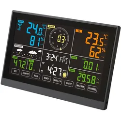 Kerbl Digitale Wetterstation 7in1 WiFi mit Funkstation, Wetterstation, Weiss