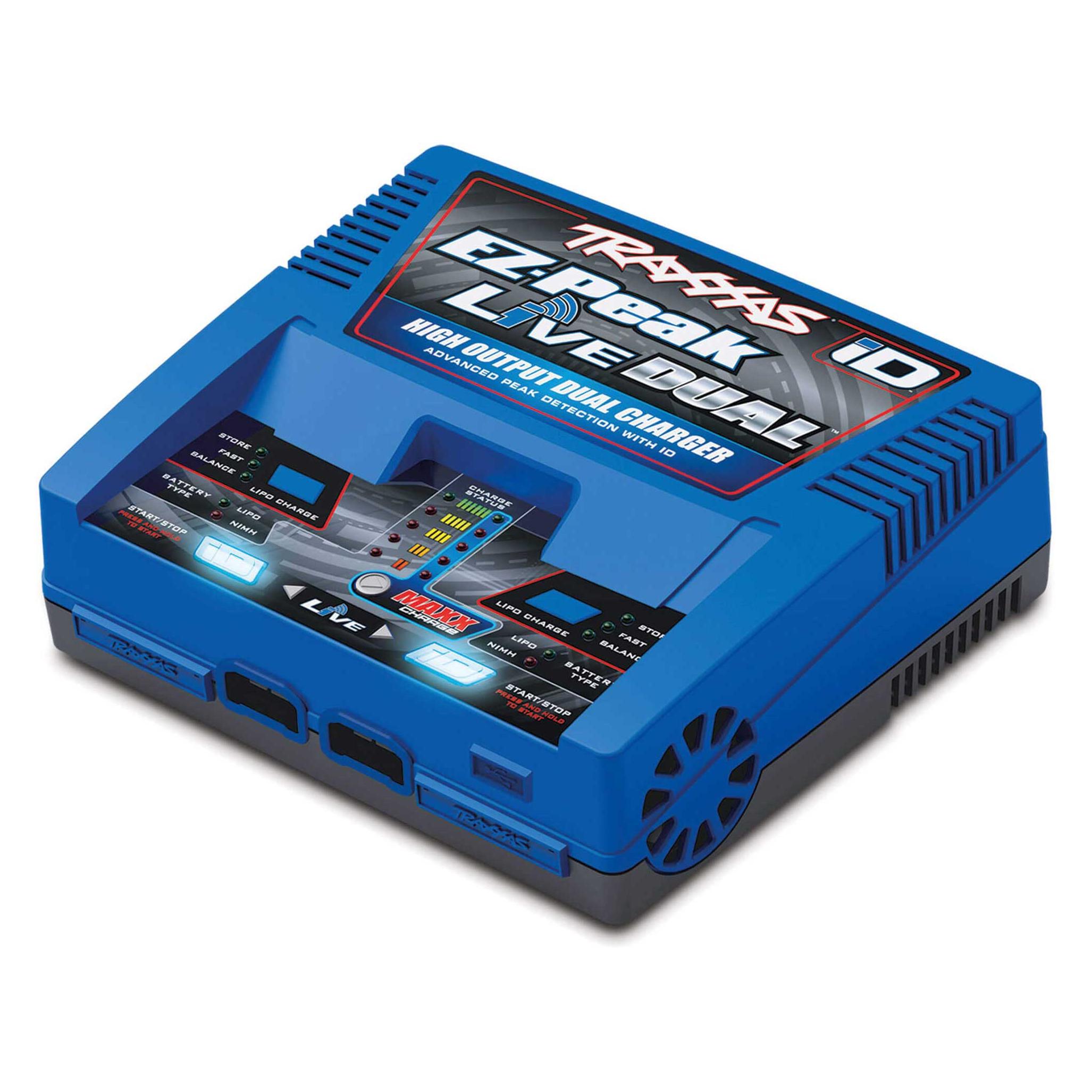 Traxxas LIVE EZ-Dual Plus-Lader 2973G + 2x 4S Lipo 6700mAh 2890X EU-Version / 8S (TRX2997G)