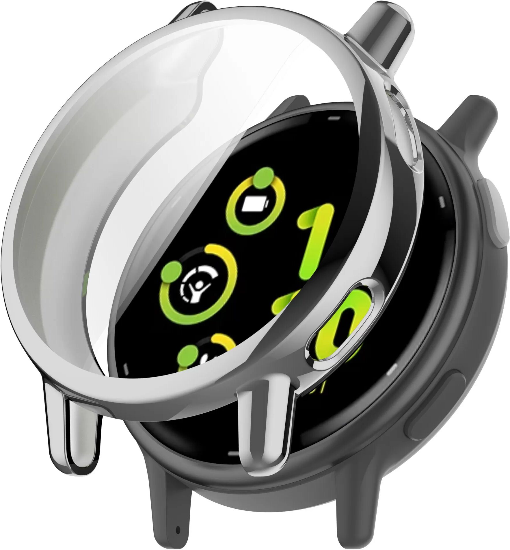 INF Garmin Vivoactive 5 Hülle, TPU Rundum-Schutzhülle Silber