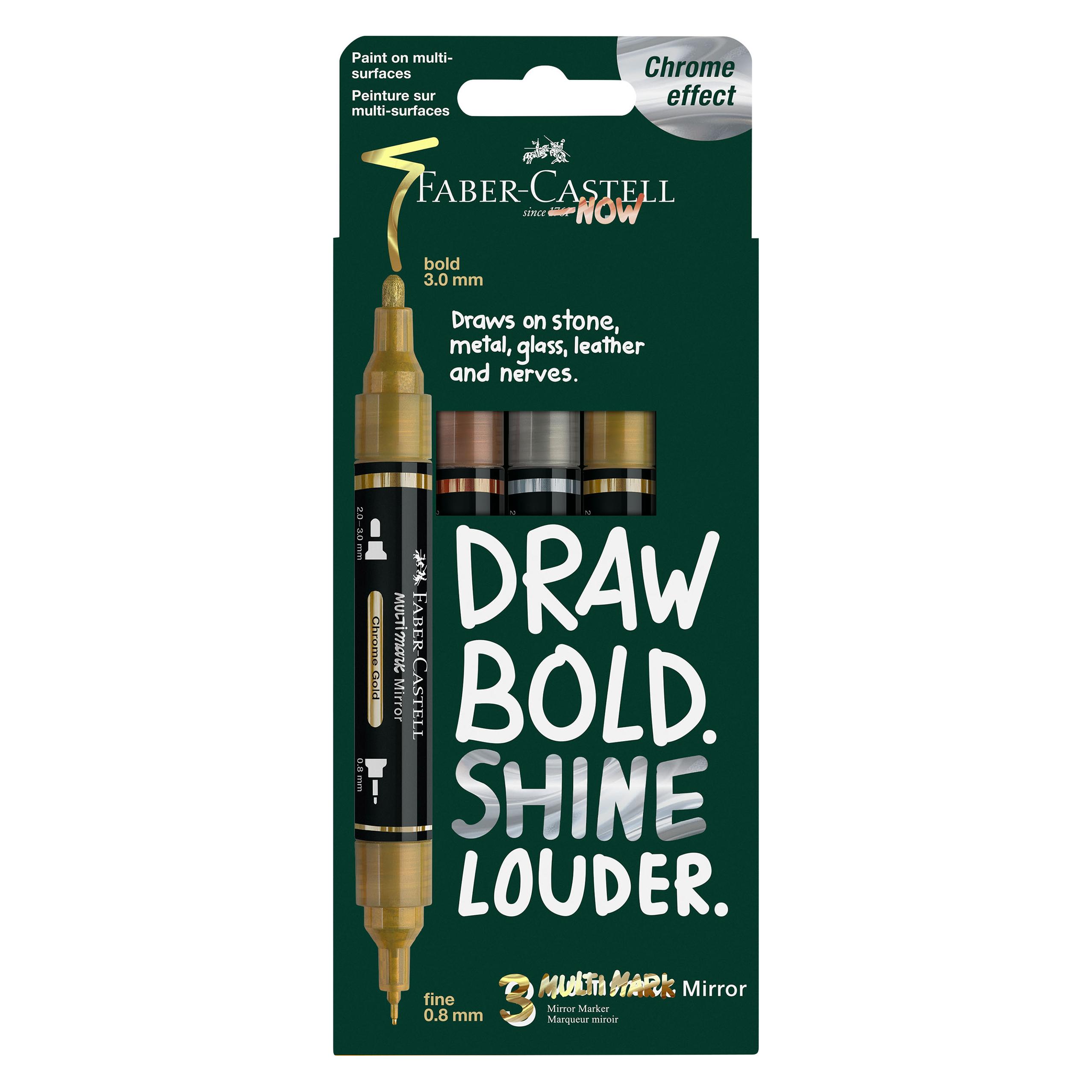 Faber-Castell Multimark Mirror Marker (3x) (185966)