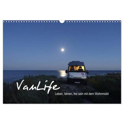Vanlife - Leben, fahren, frei sein mit dem Wohnmobil (Wandkalender 2027 DIN A3 quer), CALVENDO Monatskalender