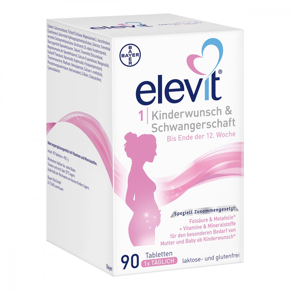 Bayer Vital GmbH Elevit 1 Kinderwunsch & Schwangerschaft Tabletten 11677817