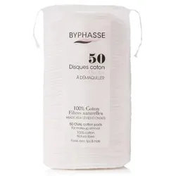 Byphasse Discos Algodón Ovales Desmaquillantes 50 U