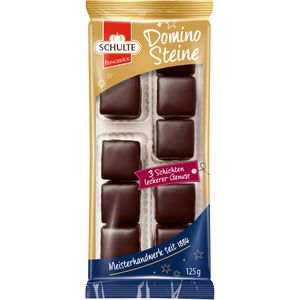Schulte-Feingebäck Dominosteine Zartbitter, 125 g