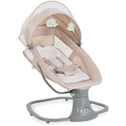 Moni Babywippe Axel 3 in 1 Schaukelfunktion Stubenwagen, Fernbedienung, Melodien, beige
