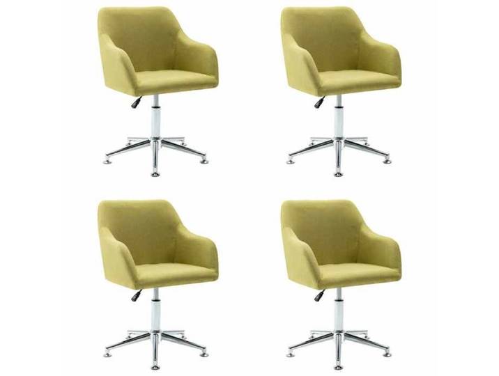 NEW Chaises de Cuisine - Chaises pivotantes à manger (Set de 4） vert tissu{55x53x(78-92) cm} 263991