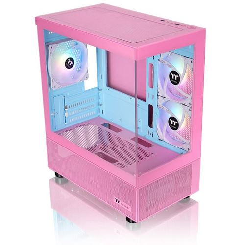 Thermaltake View 170 TG ARGB Bubble Pink Mini Tower ohne Netzteil rosa/blau