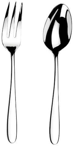 Arthur Price Classic Willow Serving Spoon & Fork Set
