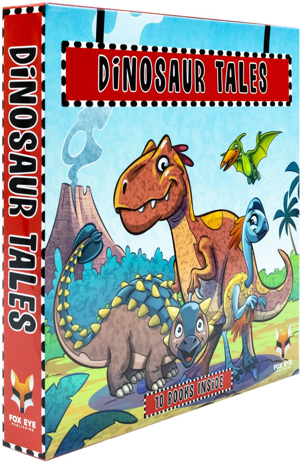 Fox Eye Publishing Dinosaur Tales 10 Picture Book Collection Set – Fun, Educational & Colorful Dinosaur Adventure Stories for Kids Age 3–5