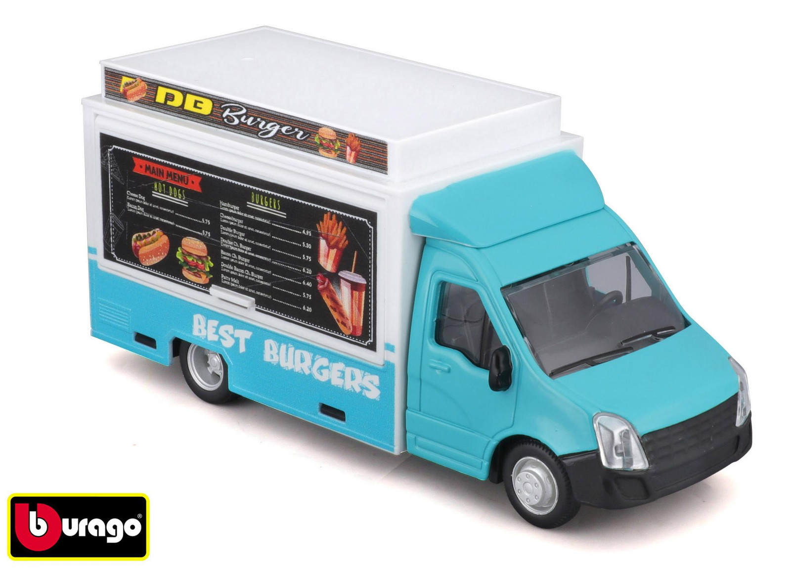 Bburago 1:43 mobiele foodtruck servicevoertuig