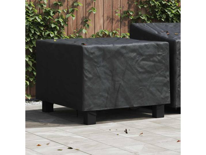vidaXL Möbelbezug 99 x 99 x 60 cm 210D Oxford Stoff Rechteckig Schwarz