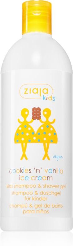 Ziaja Kids Cookies 'n' Vanilla Ice Cream Shampoo und Waschgel 2in1 für Kinder ab 3 Jahren Cookies & Vanilla 400 ml
