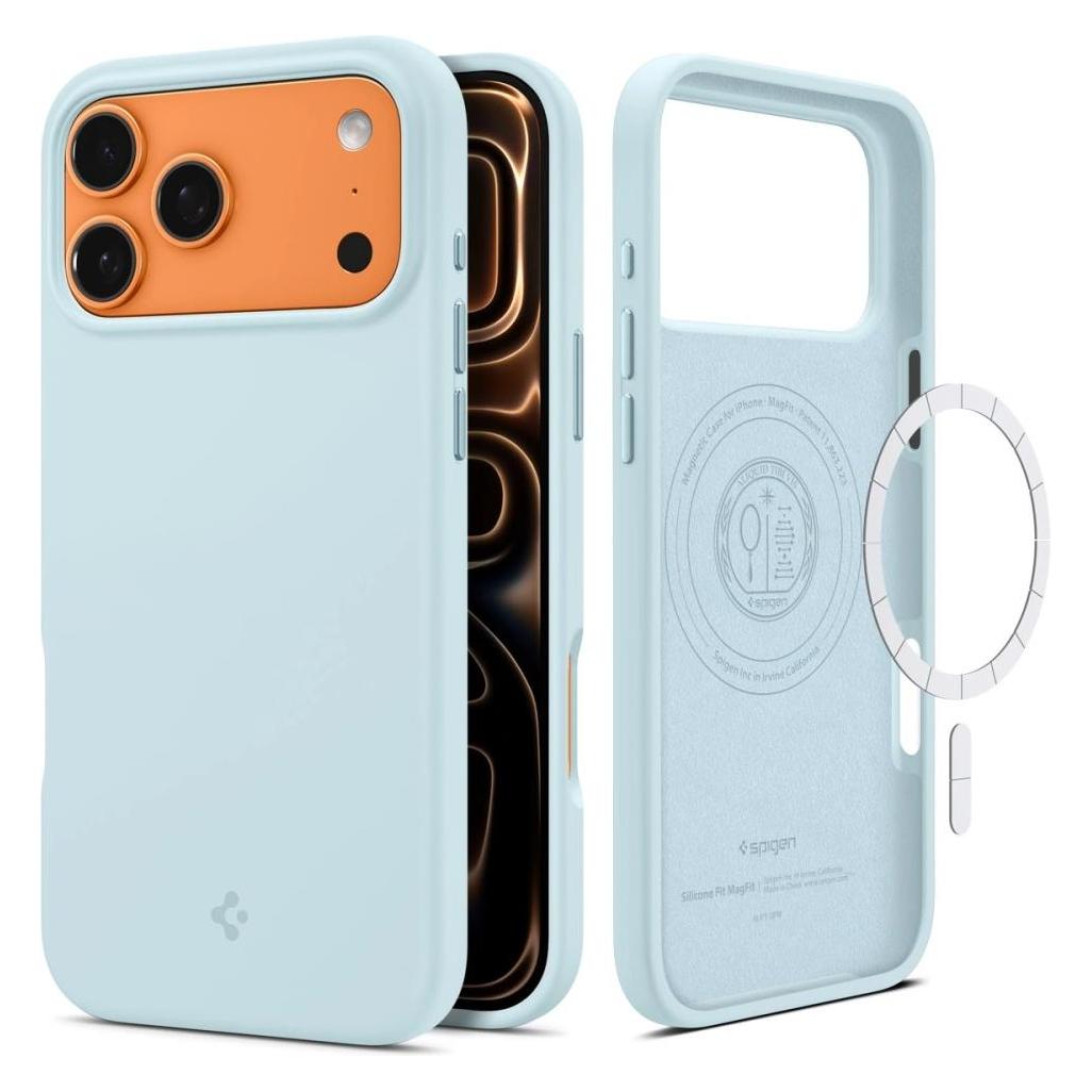 Spigen - Silicone Fit MagSafe - iPhone 17 Pro - Mute Blue (Apple iPhone 17 Pro) (ACS10338)