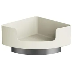 Hewi 802 LifeSystem Eckablage 802.03B22099 Seitenlänge 210mm, mit Wandhalter, matt, reinweiß