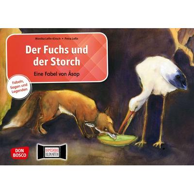 Der Fuchs und der Storch. Eine Fabel von Äsop. Kamishibai Bildkartenset., Sonstige von Monika Lefin-Kirsch, Don Bosco