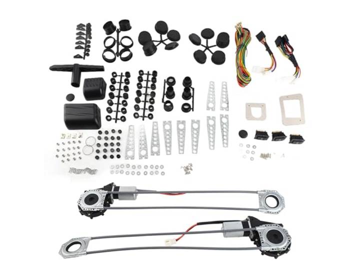 ZHAUYORV Universal-Umrüstsatz Fensterhebermotoren 2-türige 12V Lift Regulator Conversion Pickup SUV Truck Van