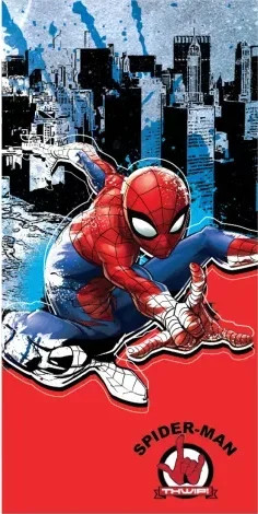 Spiderman strandlaken van katoen, 70 x 140 cm