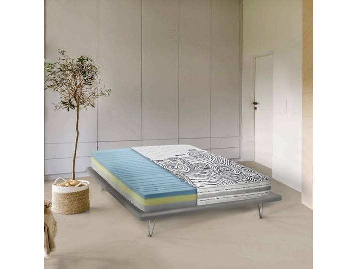 Matelas simple Wilma 190x80h22 cm Blanc