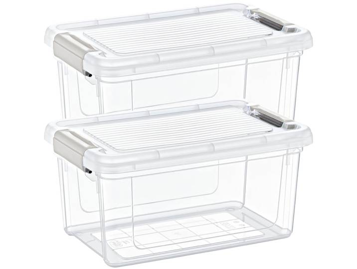 2er-Set Vorratsbox, 5000ml, transparent