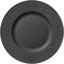 Villeroy & Boch Speiseteller Manufacture Rock, Teller, Schwarz