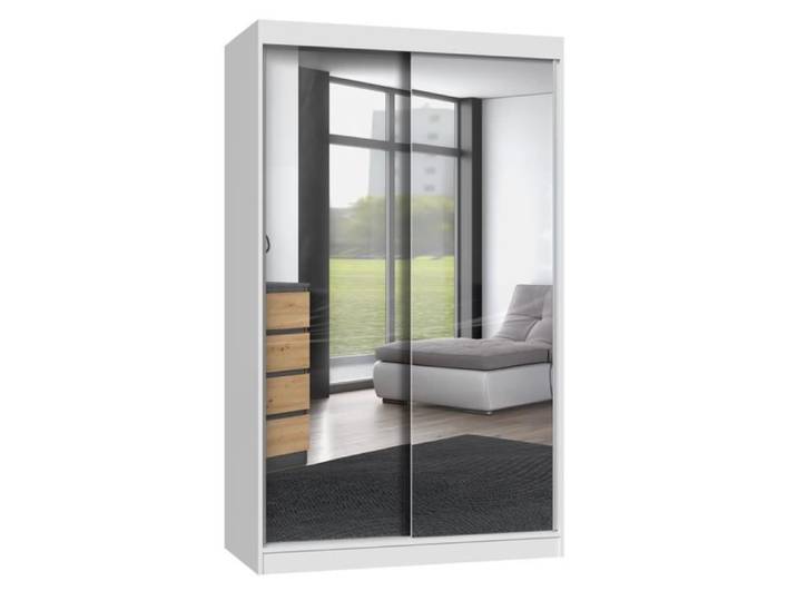 ARMOIRE IGA 120 AVEC 2 MIROIRS - BLANC