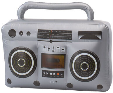 Aufblasbares Radio, silber