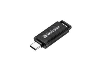 USB-C-Stick Verbatim Store 'n' Go, 128 GB, Retractable Typ-C, 100MB/s Lesegeschwindigkeit & 20 MB/s Schreibgeschwindigkeit, schwarz
