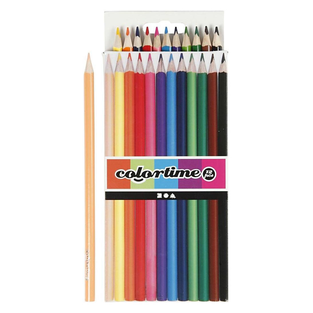 Creativ Company Kleurpotloden - Basiskleuren, 12st. (12x) (5707167159477)