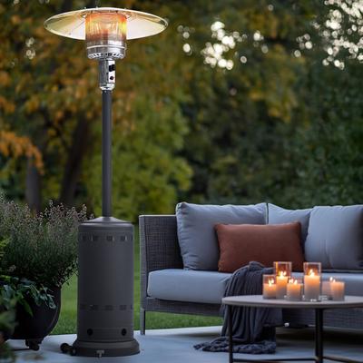 Nuu Garden Powder-Coated Propane Gas Outdoor Heater with Wheels, ETL Certified
